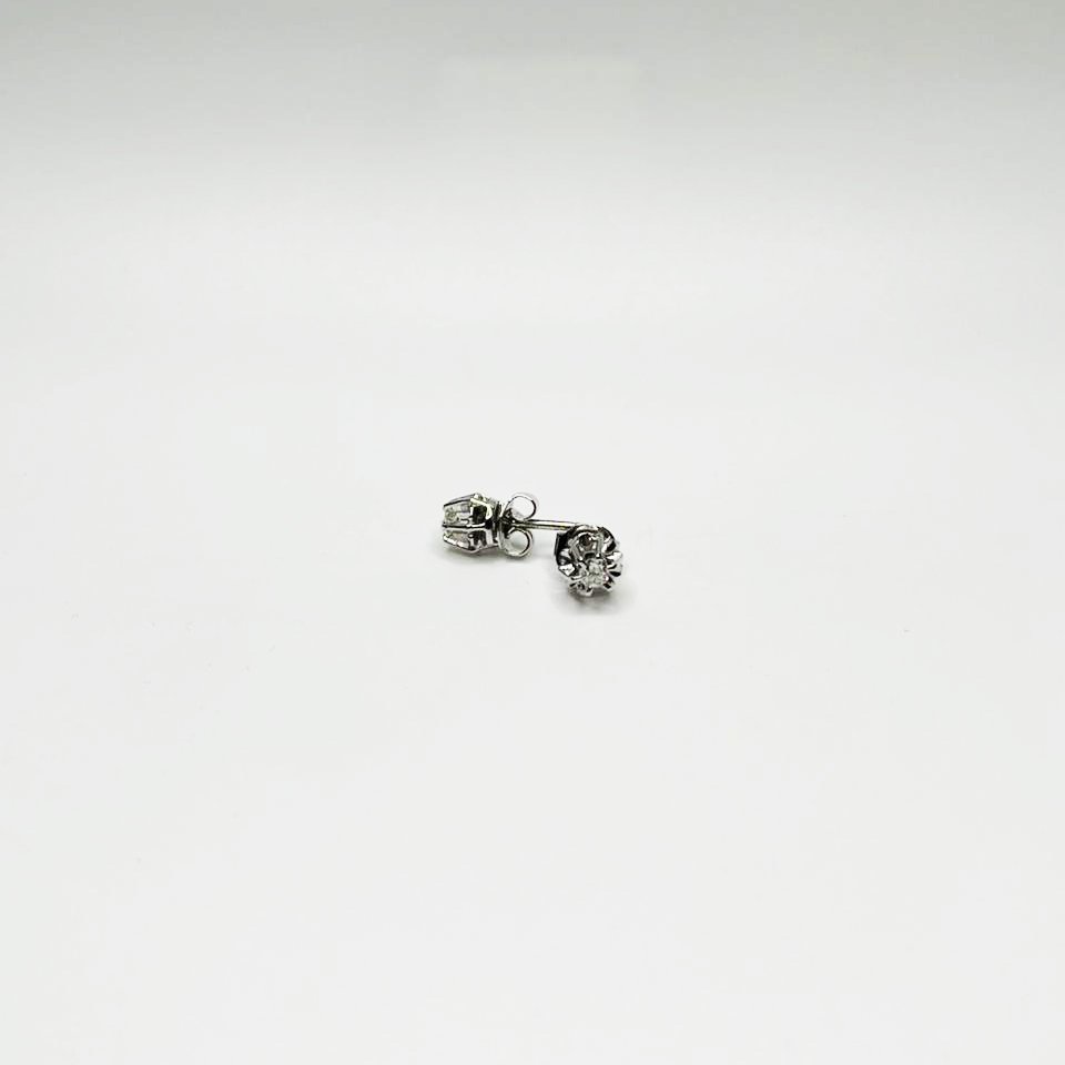 ARO DE ORO BLANCO 18K CON BRILLANTE