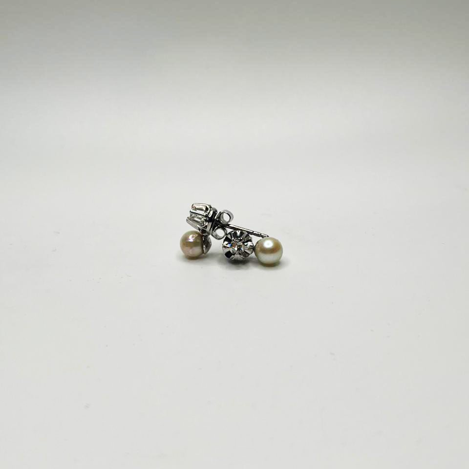 ARO DE ORO BLANCO 18K CON PERLAS