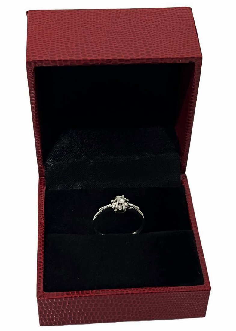 ANILLO EN ORO BLANCO 18K CON BRILLANTE