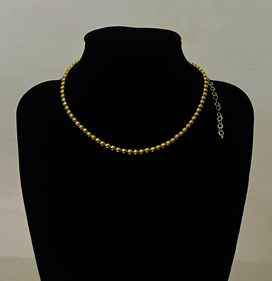 GARGANTILLA EN ORO 18K CON CADENA EXTENSIBLE