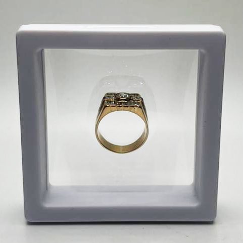 ANILLO DE ORO 18 KILATES CON BRILLANTES