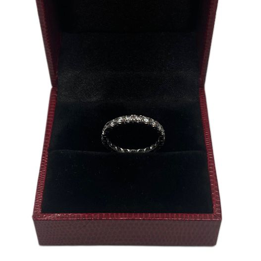 ANILLO TIPO SIN FIN EN ORO BLANCO 18K