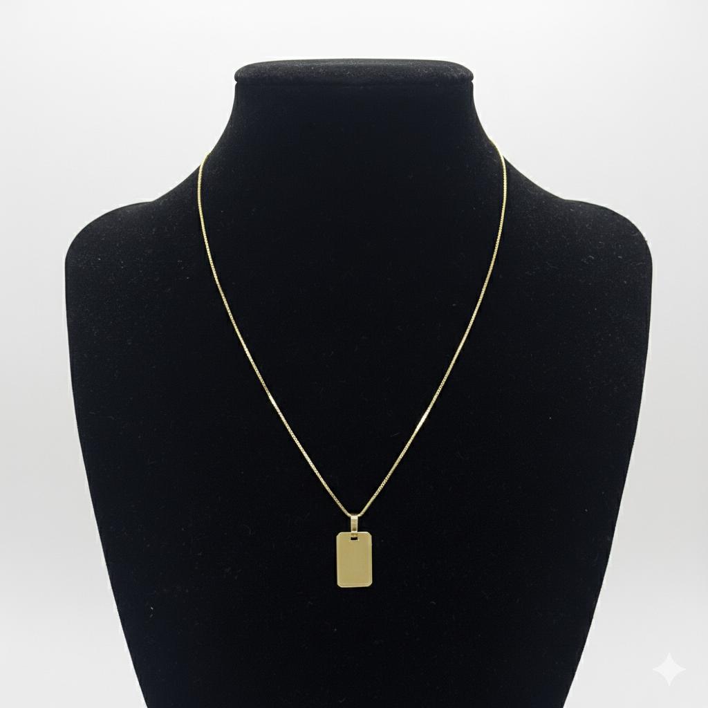 COMBO CADENA EN ORO 18K CON DIJE PERSONALIZABLE