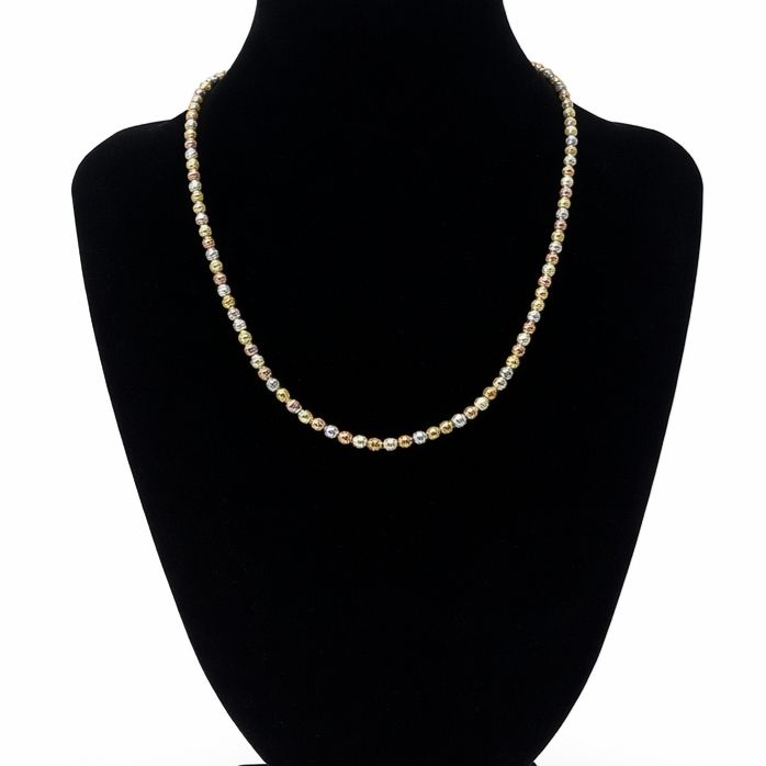 COLLAR TRICOLOR EN ORO 18K
