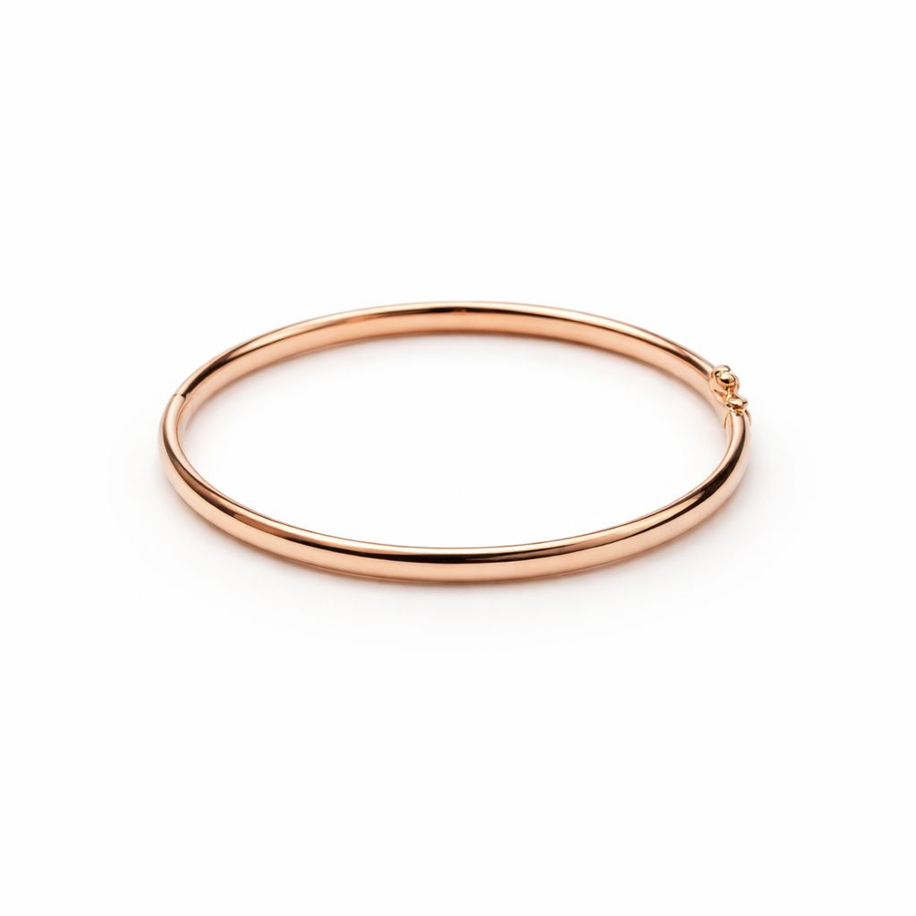 BRAZALETE EN ORO ROSA DE ESTRUCTURA RÍGIDA