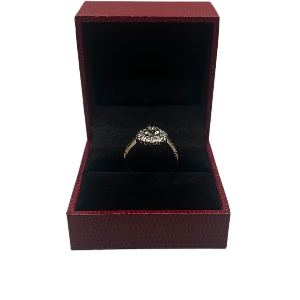 ANILLO TIPO RACIMO CON BRILLANTES