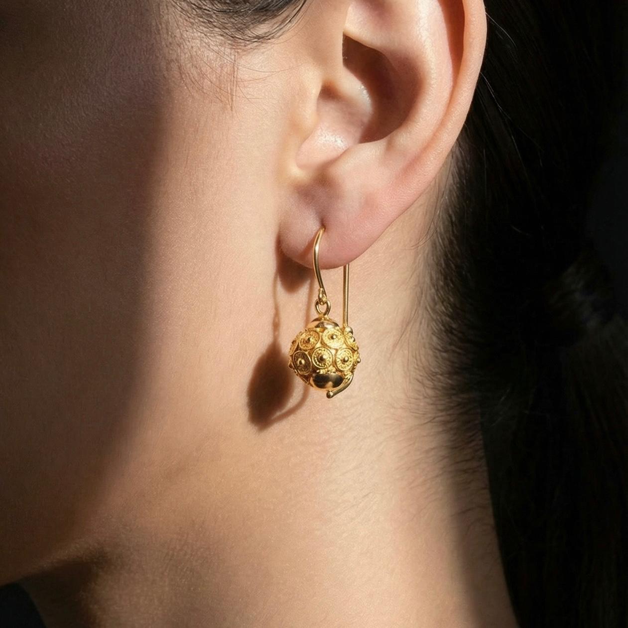 ARO TIPO FILIGRANA EN ORO 18K NACIONAL