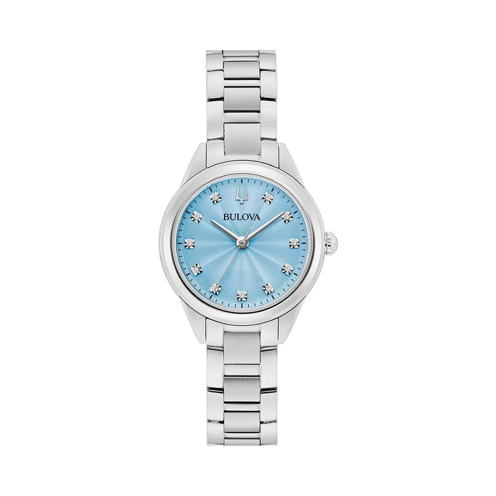Reloj Bulova Sutton Diamond Blue Dial 96P250