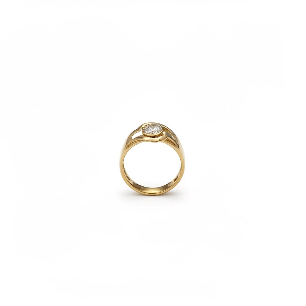 ANILLO DE ORO 18K CON PIEDRA NACIONAL