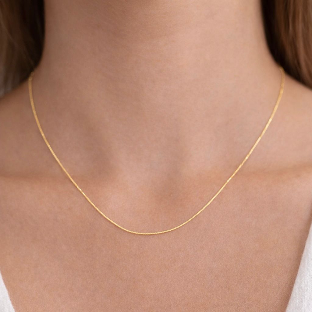 CADENA VENECIANA DE ORO 18 KILATES