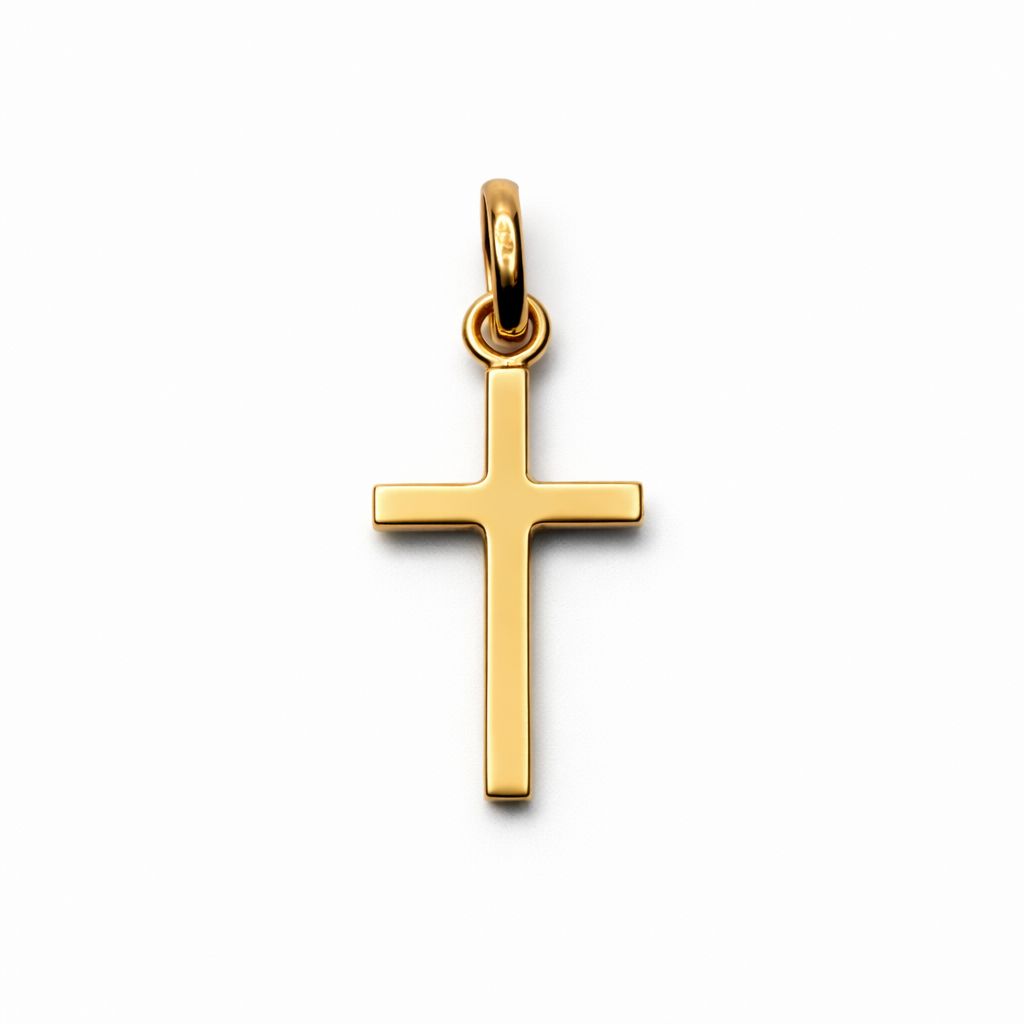 DIJE DE CRUZ DE ORO 18 KILATES