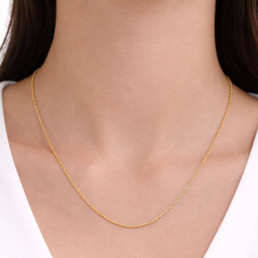CADENA TIPO PIOLA DE ORO 18 KILATES