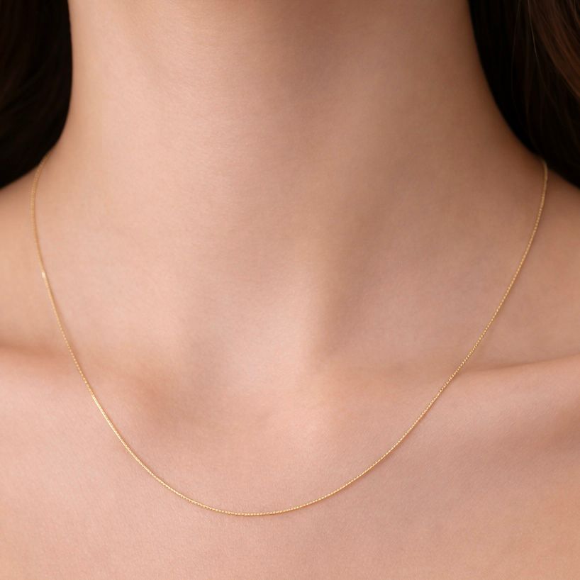 CADENA VENECIANA DE ORO 18 KILATES IMPORTADA