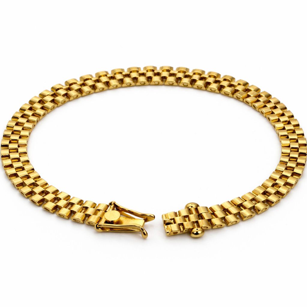 PULSERA DE ORO 18 KILATES DE ESLABONES