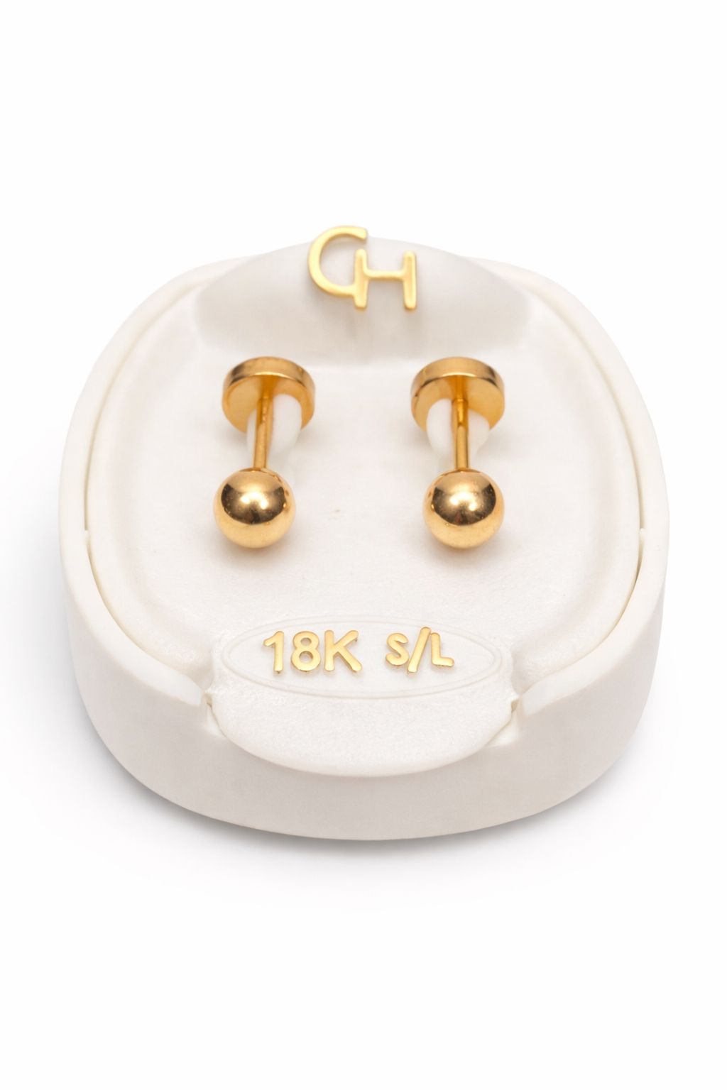 PRENDEDOR ORO 18K TIPO BOLITA