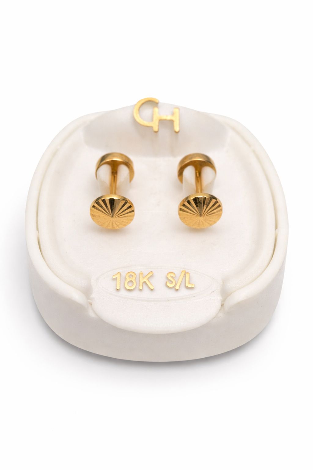 PRENDEDOR ORO 18K TEXTURADO