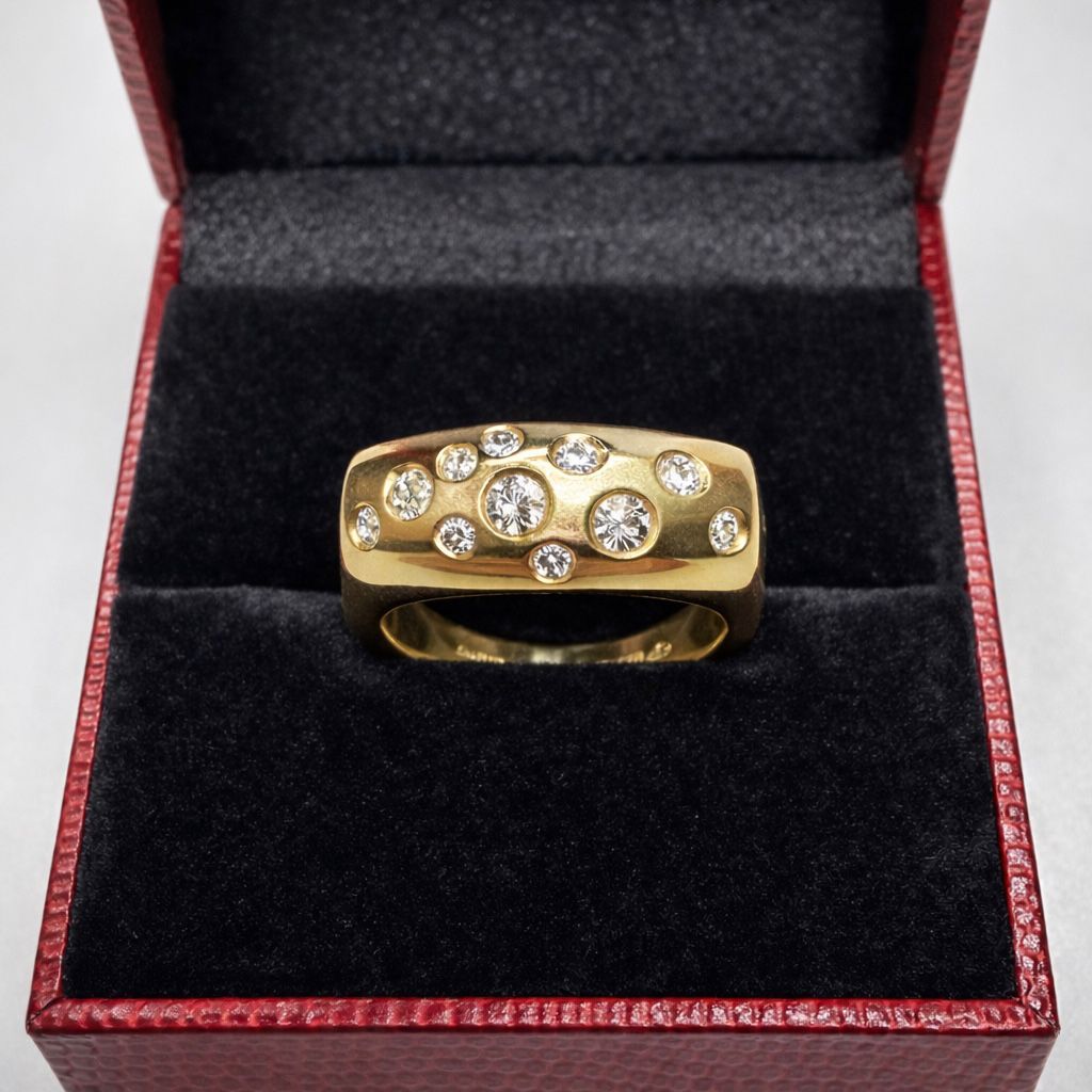 ANILLO EN ORO 18K C/ DIAMANTES NATURALES – LEO PIZZO