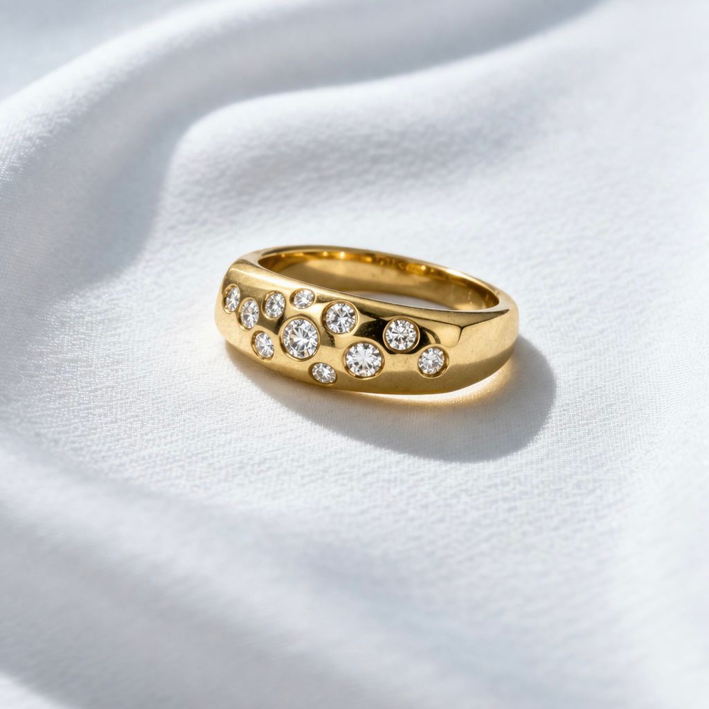 ANILLO EN ORO 18K C/ DIAMANTES NATURALES – LEO PIZZO
