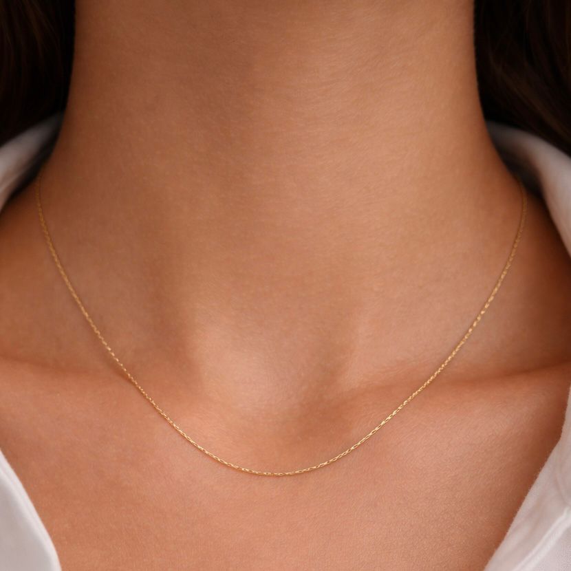 CADENA ORO 18K ESLABONES RECTANGULARES