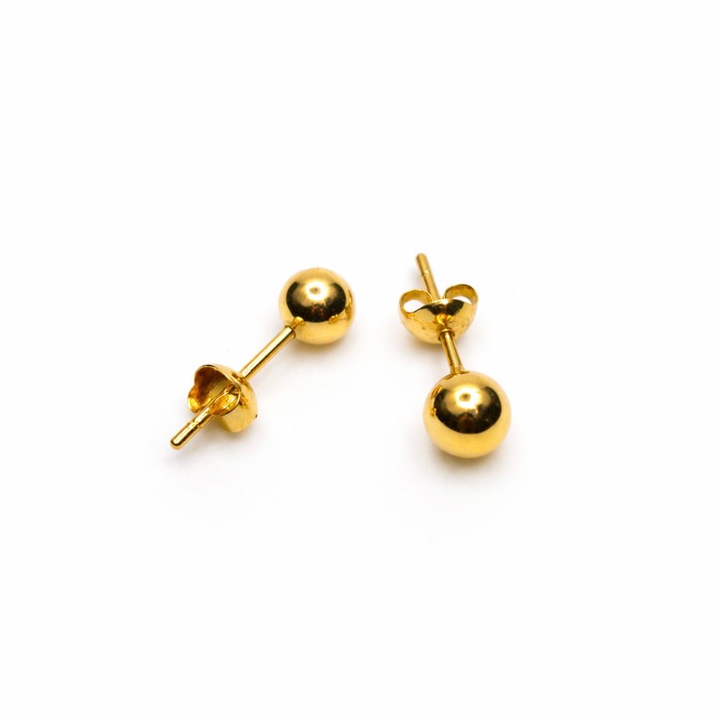 ARO DE ORO 18K TIPO BOLITA