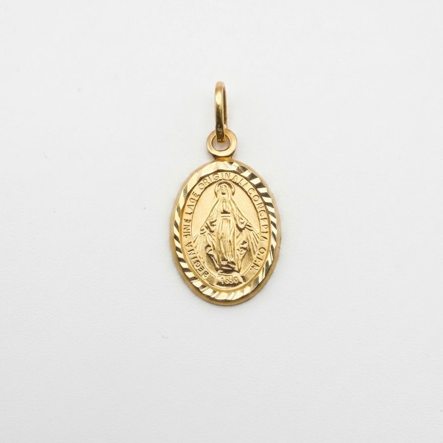 DIJE MARÍA AUXILIADORA EN ORO 18K