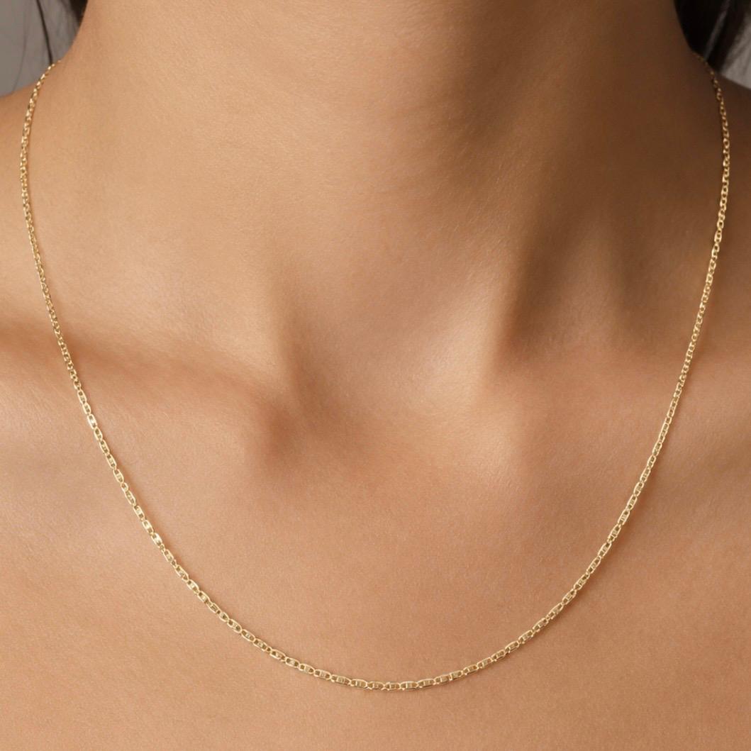 CADENA ITALIANA TRICOLOR TIPO GUCCI EN ORO 18K
