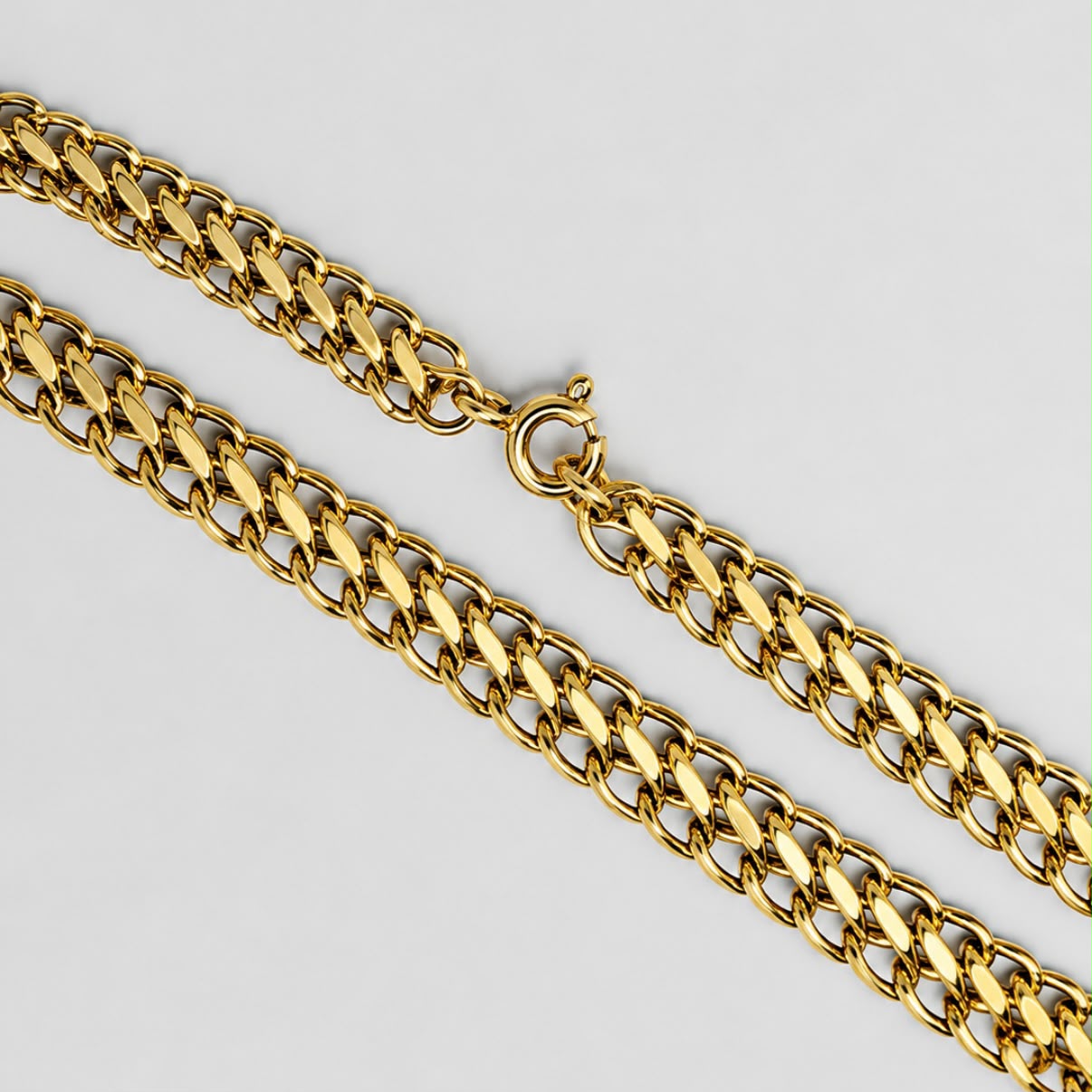 PULSERA GRUMET DOBLE EN ORO 18K
