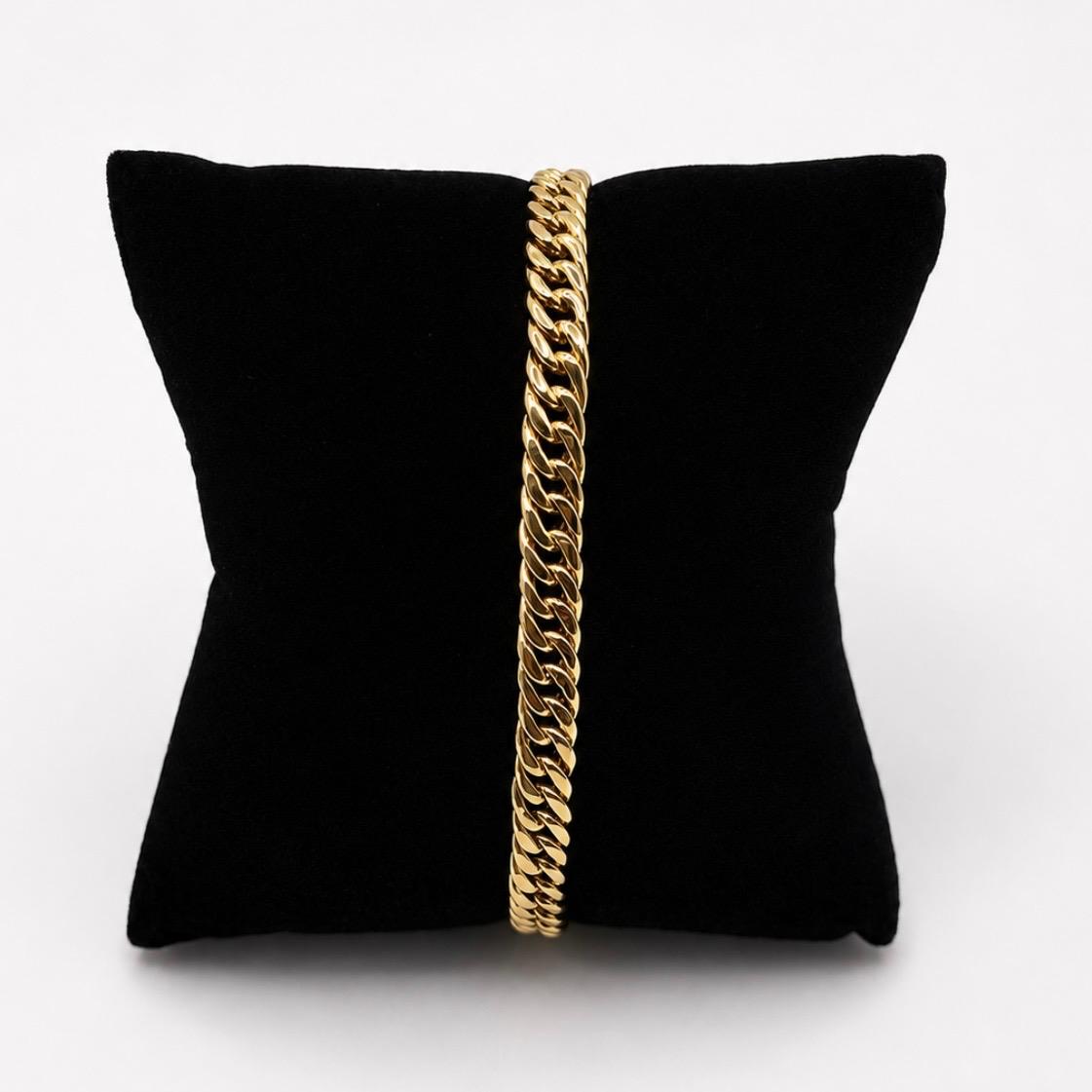 PULSERA CUBANA DE HOMBRE EN ORO 18K