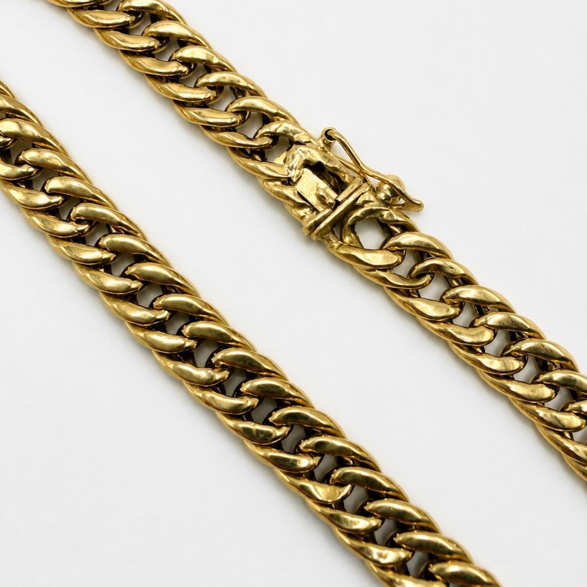 PULSERA CUBANA DE HOMBRE EN ORO 18K
