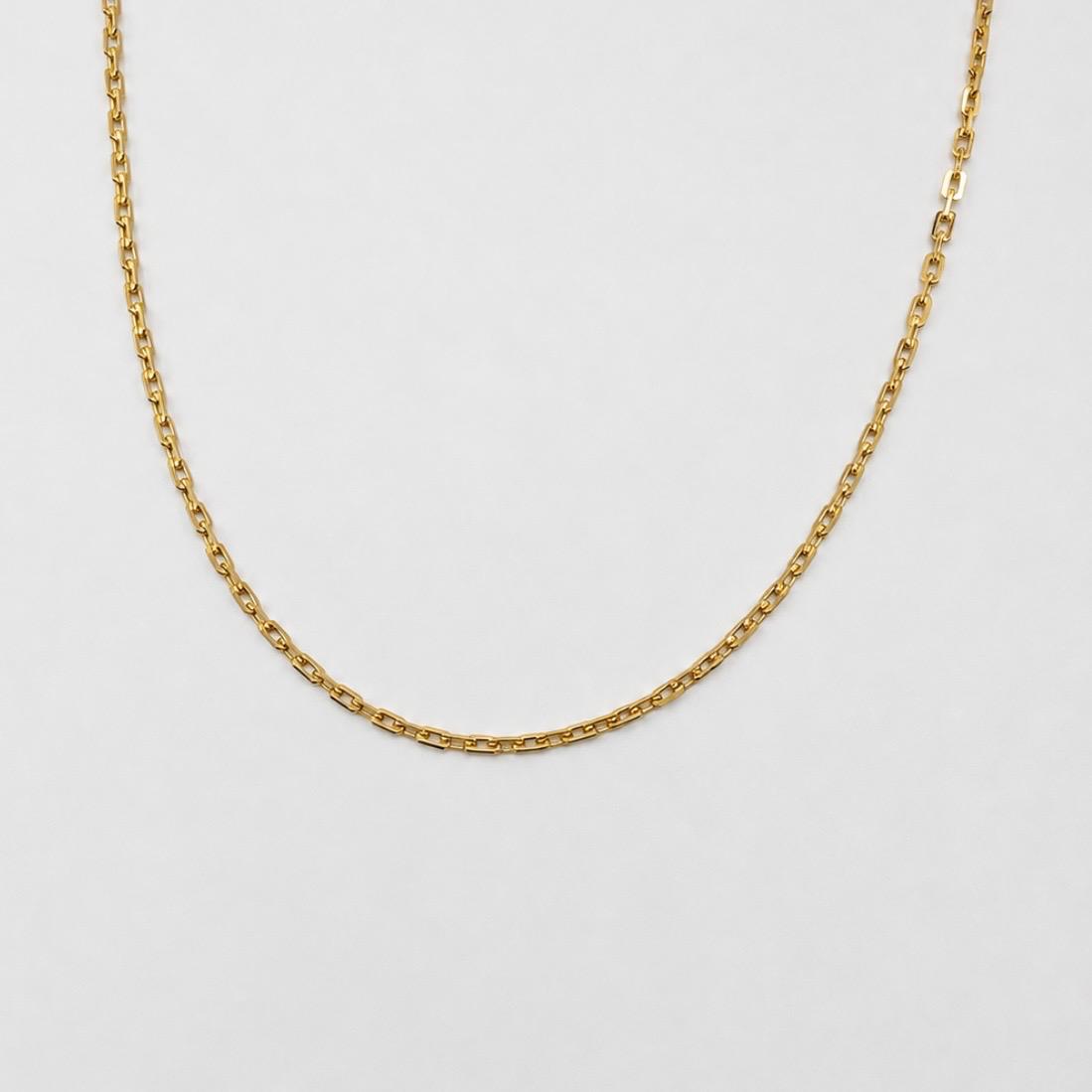 CADENA FORZATINA RECTANGULAR EN ORO 18K