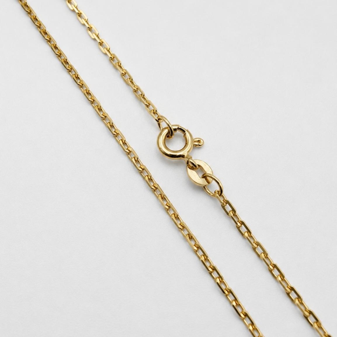 CADENA FORZATINA RECTANGULAR EN ORO 18K
