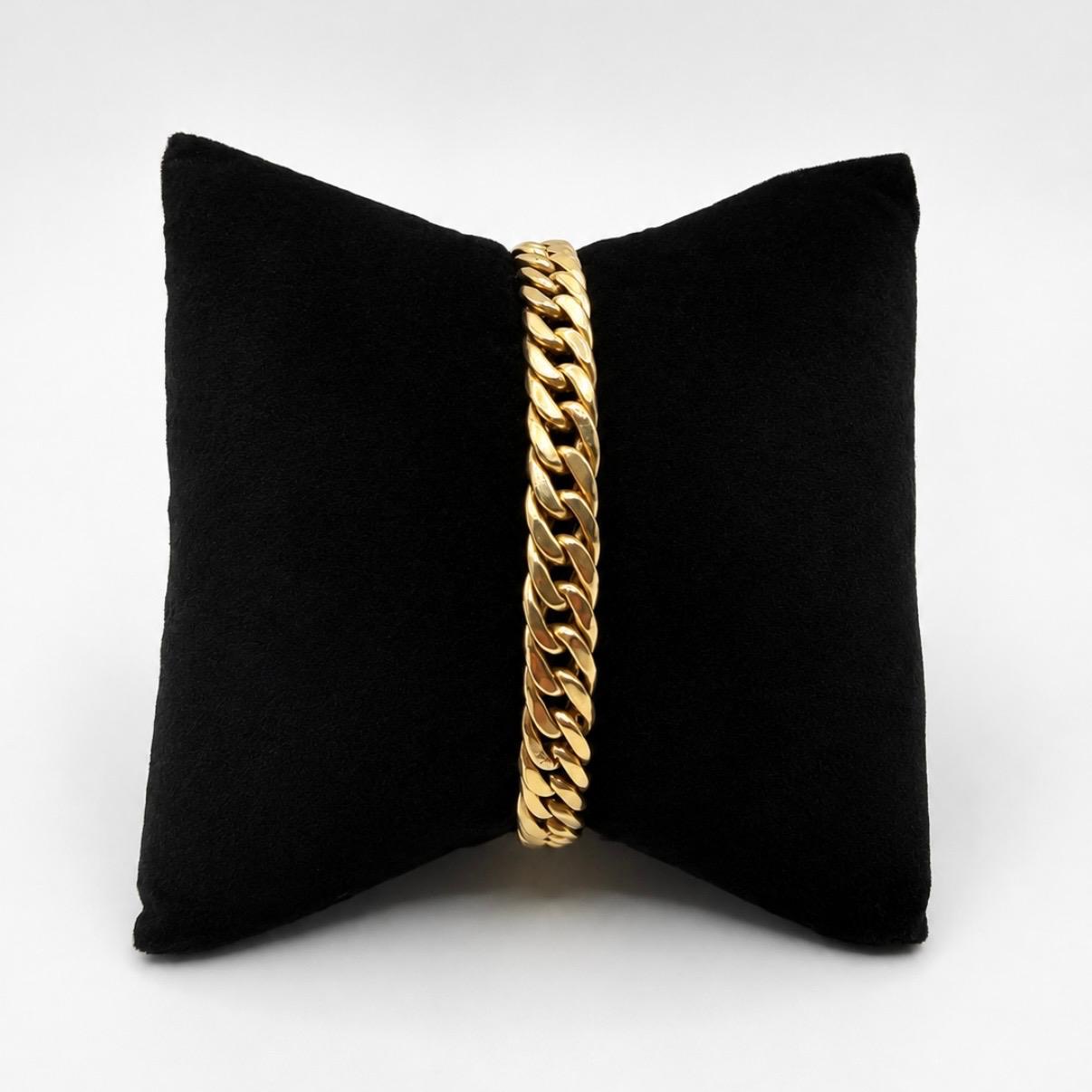 PULSERA CUBANA EN ORO 18K
