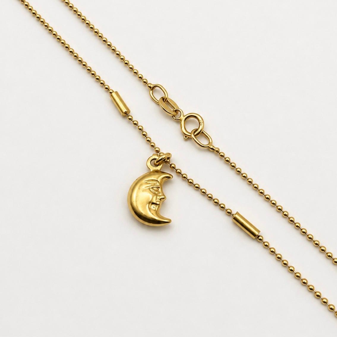 CONJUNTO LUNA EN ORO 18K