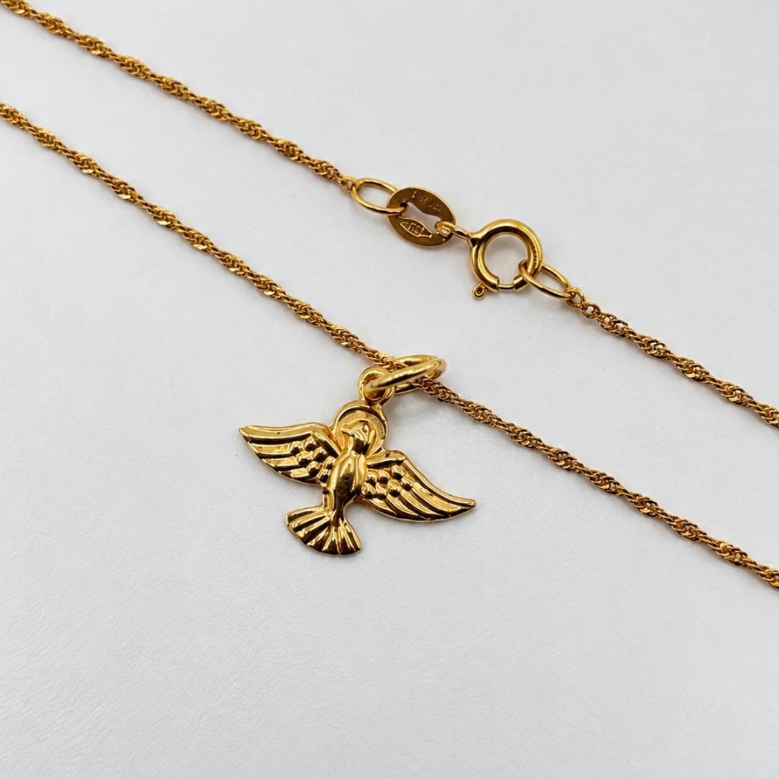 CONJUNTO ESPÍRITU SANTO EN ORO 18K