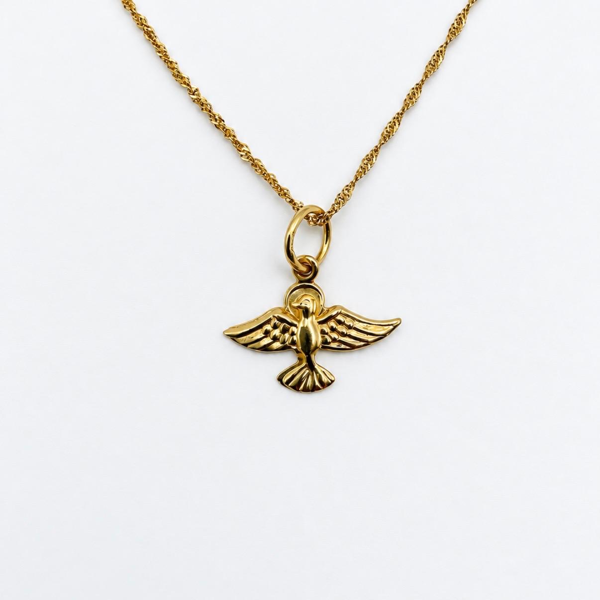 CONJUNTO ESPÍRITU SANTO EN ORO 18K