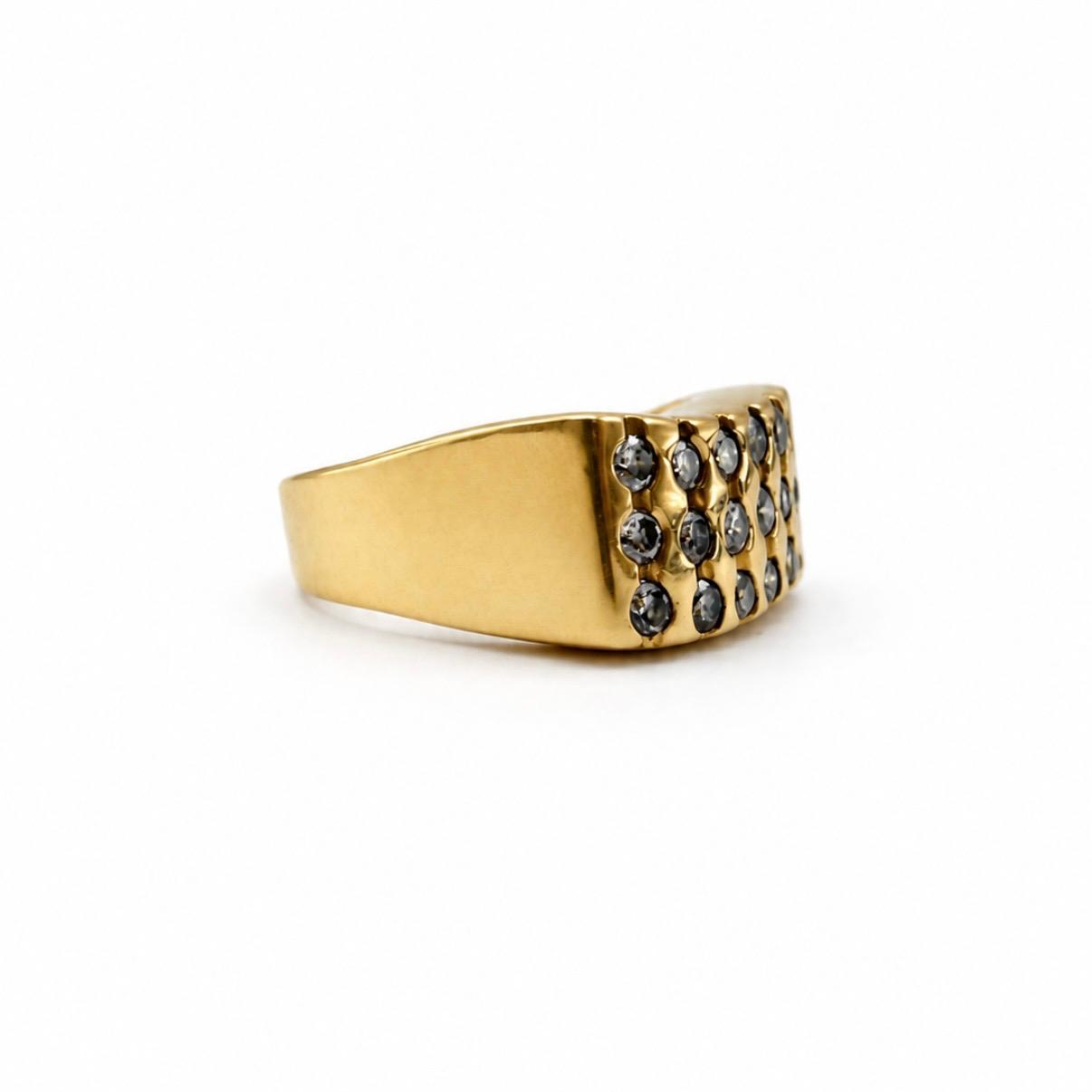 ANILLO BANDA ANCHA CON 0,63 CT EN BRILLANTES