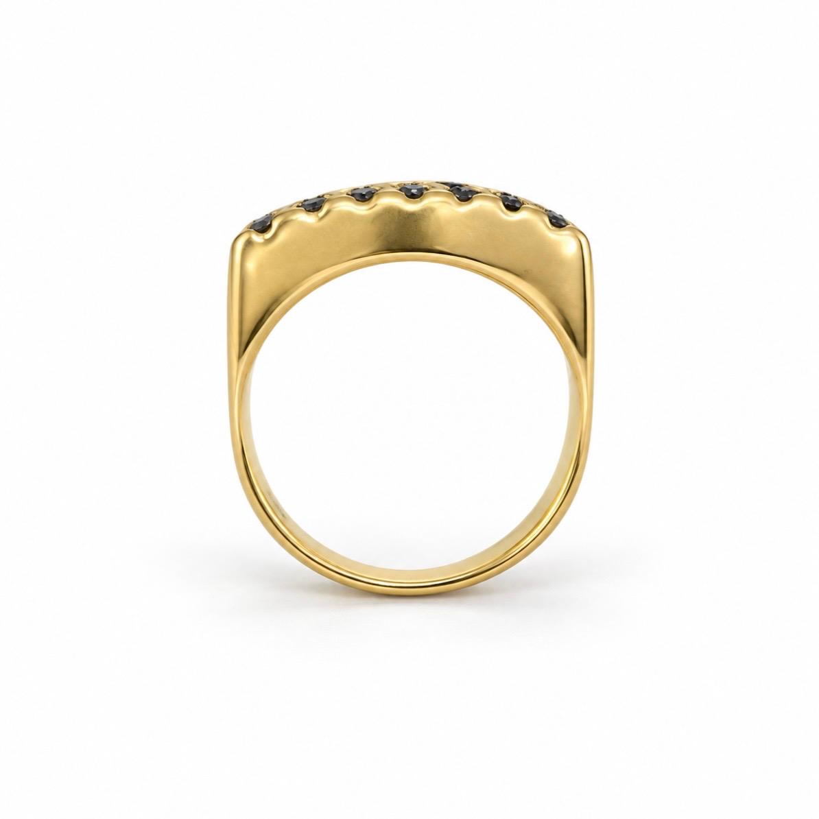 ANILLO BANDA ANCHA CON 0,63 CT EN BRILLANTES