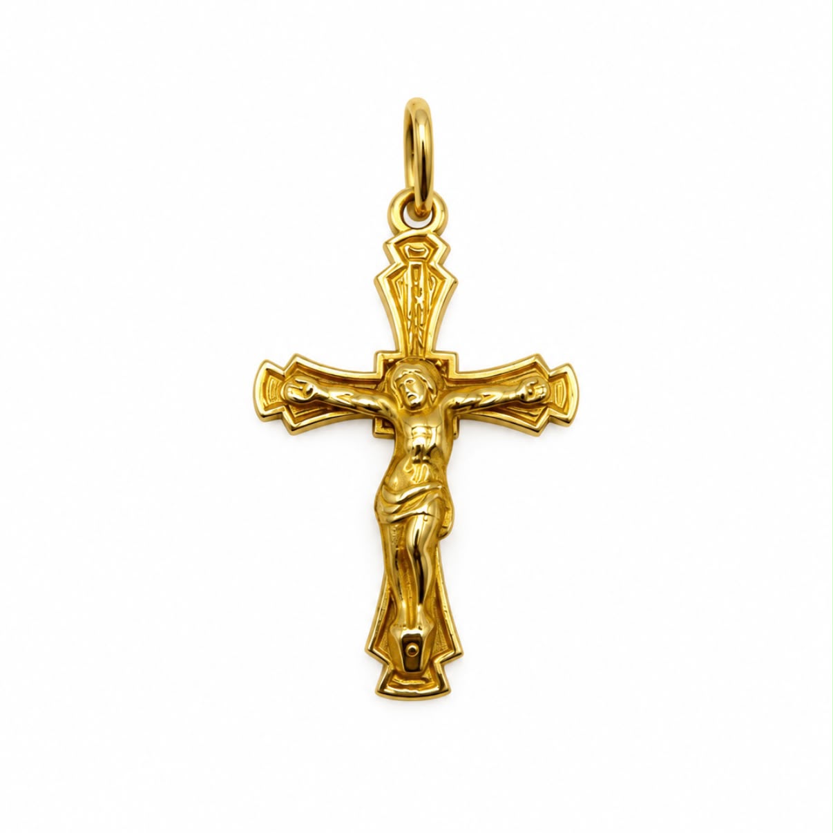 DIJE CRUCIFIJO EN ORO 18K