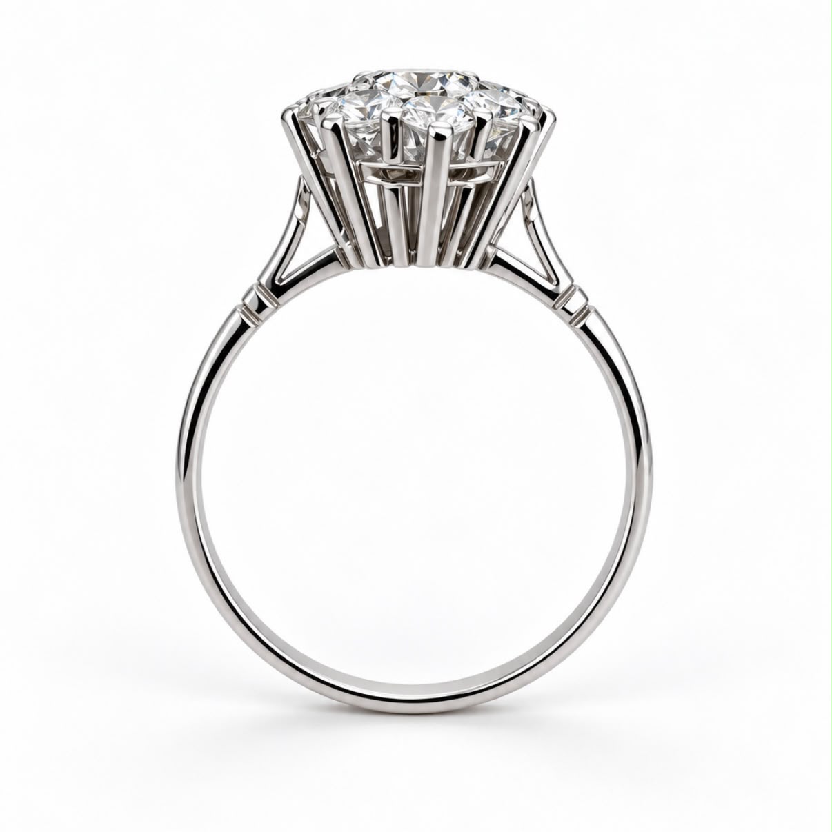 ANILLO ROSETA EN ORO 18K CON 1,30 CT EN BRILLANTES