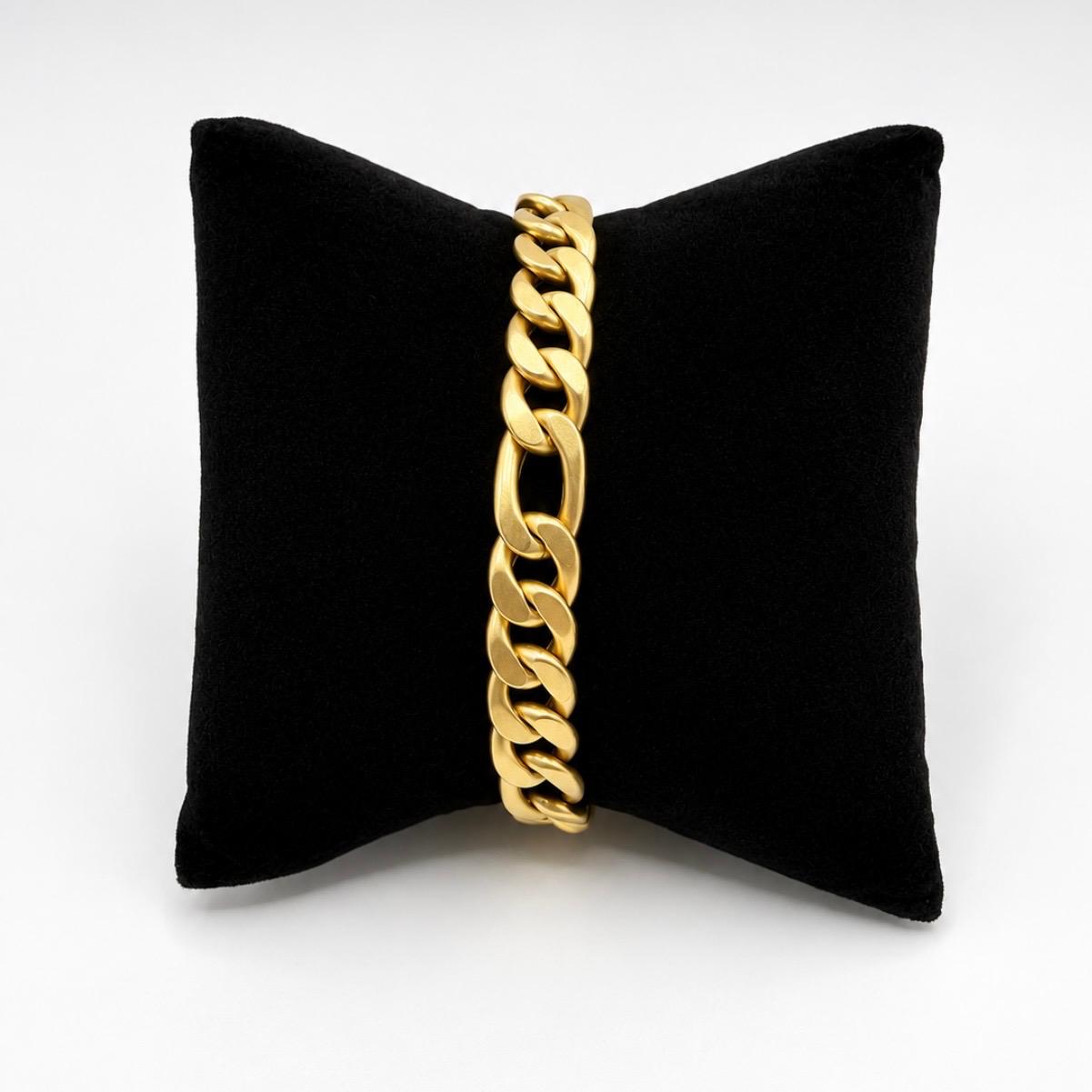 PULSERA FIGARO EN ORO 18K – 9 MM