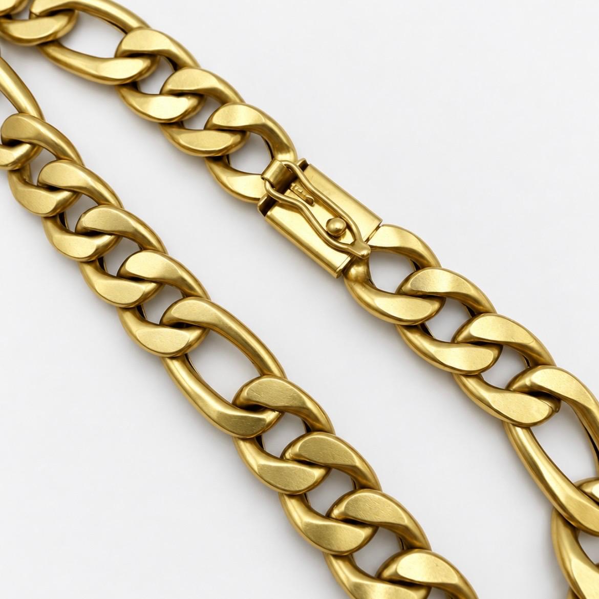 PULSERA FIGARO EN ORO 18K – 9 MM