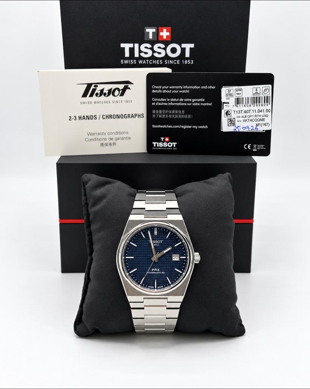 TISSOT PRX POWERMATIC 80 AUTOMÁTICO – ESFERA AZUL