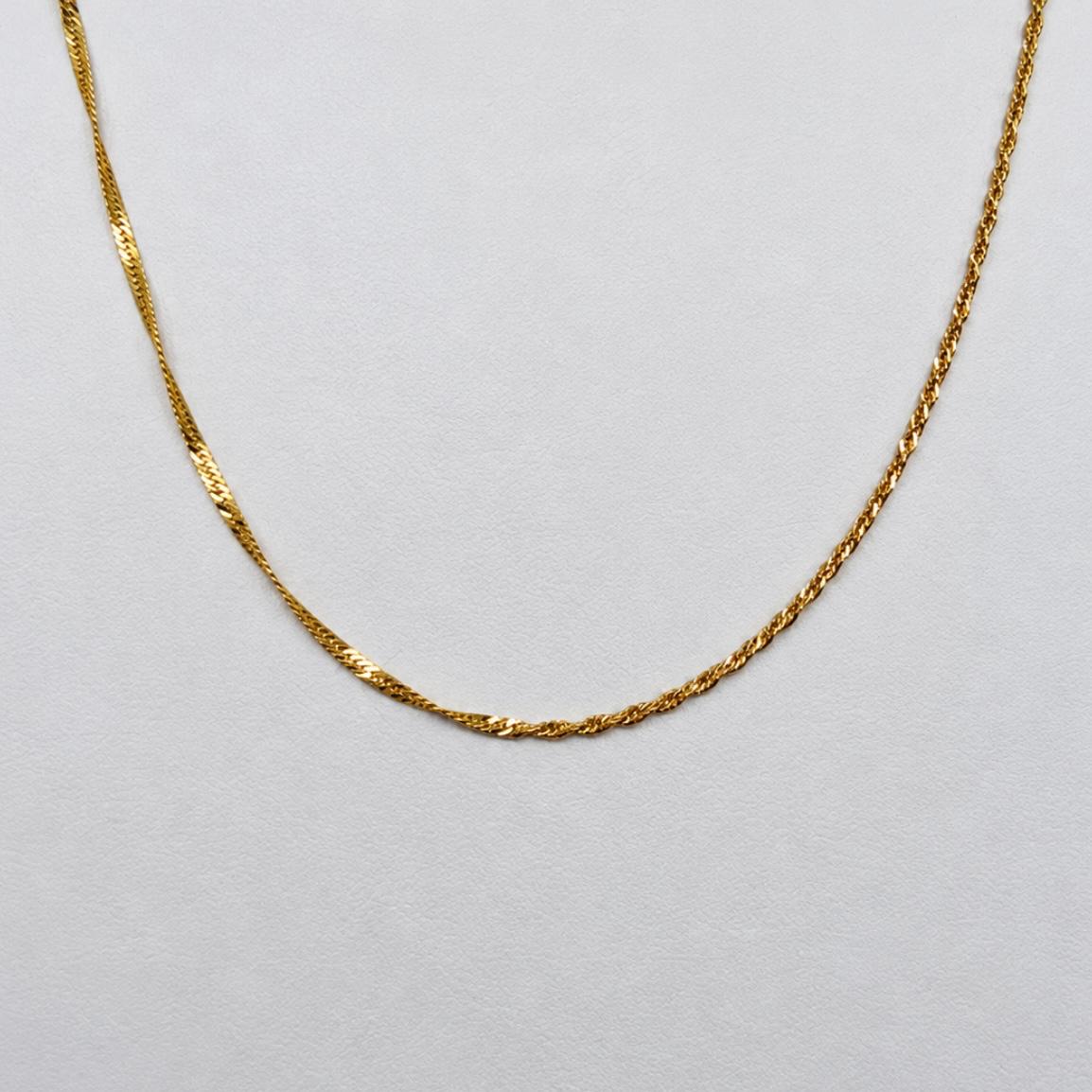 Cadena singapur en oro 18K – 45 cm